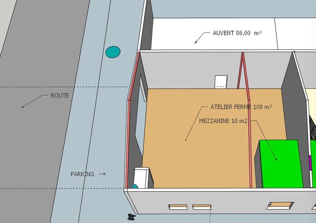 Entrepôt SARLIAC SUR L'ISLE 828€ DINO OLGIATI IMMOBILIER