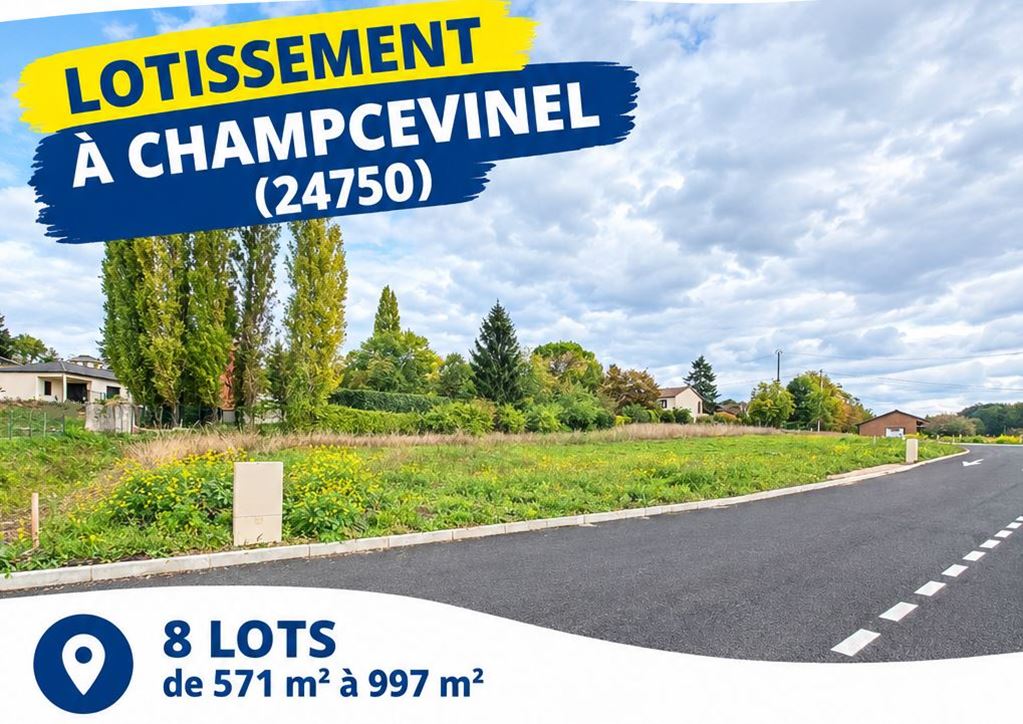 Terrain CHAMPCEVINEL 53500€ DINO OLGIATI IMMOBILIER Terrain CHAMPCEVINEL 53500€ DINO OLGIATI IMMOBILIER